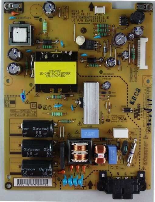 LG EAY62713701 Power Supply Board