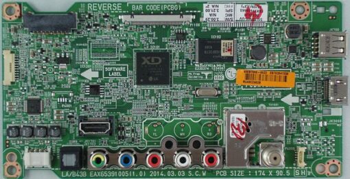 LG EBT62841558 Main Board for 55LB5900-UV