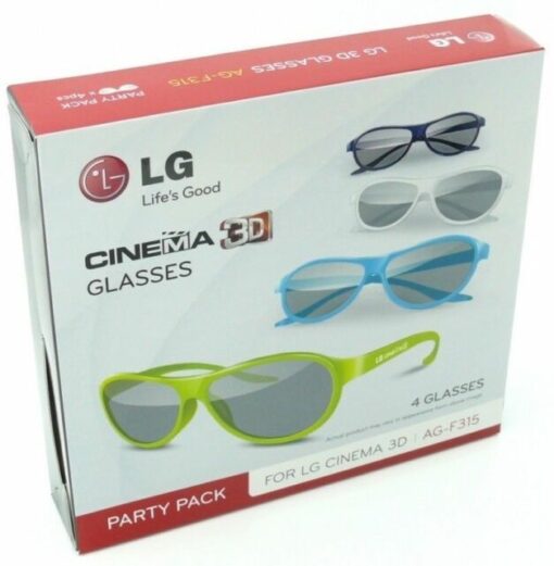 LG AG-F315 Cinema 3D Glasses Bundle