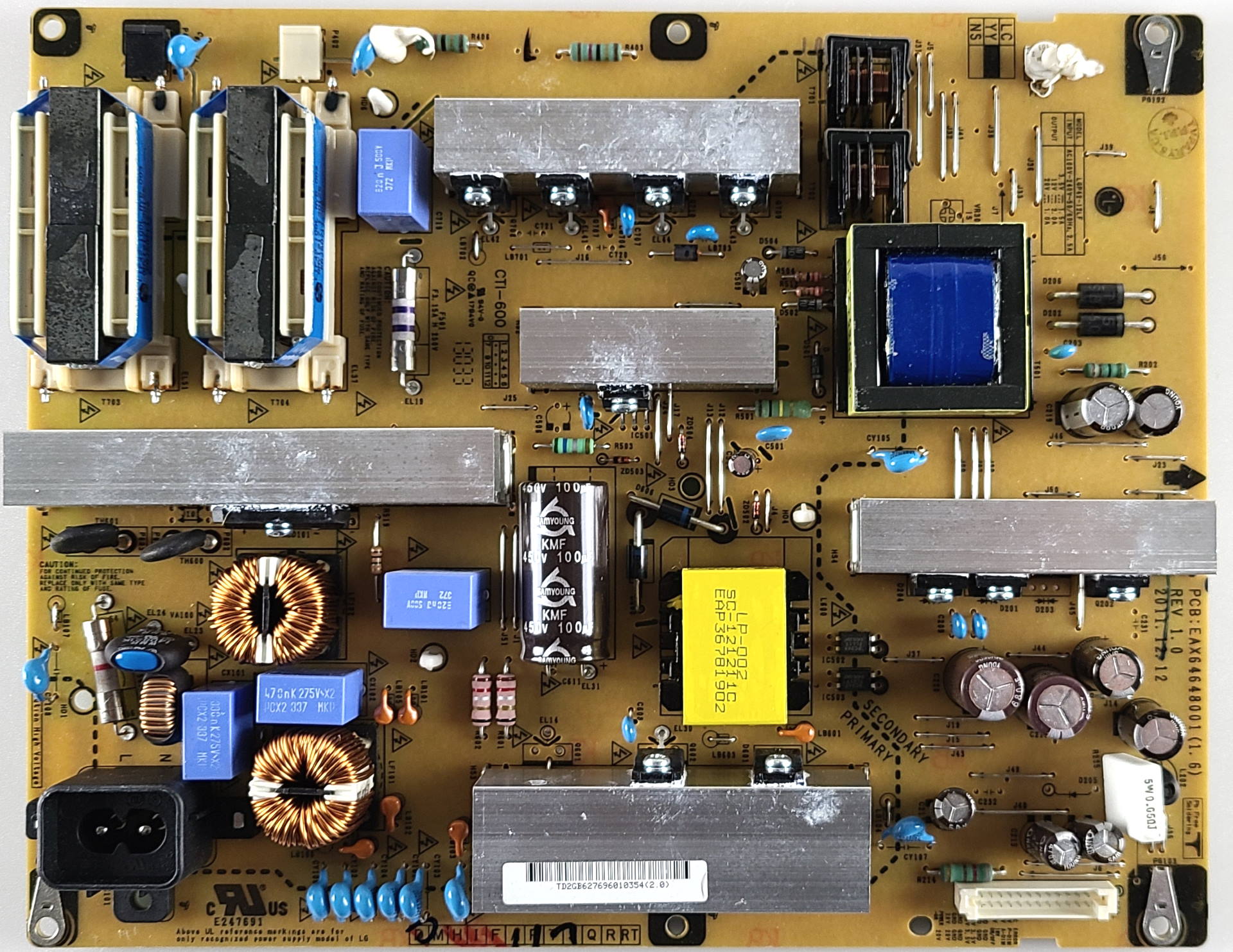 Lg Eay62769601 Power Supply Backlight Inverter Tv Parts