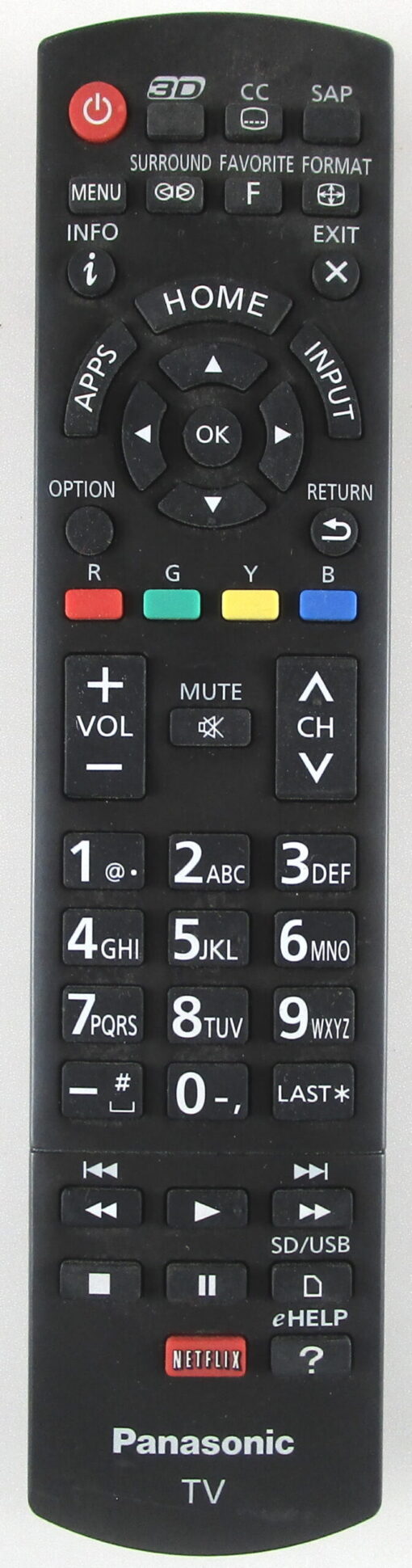 Panasonic N2QAYB000837 Remote Control