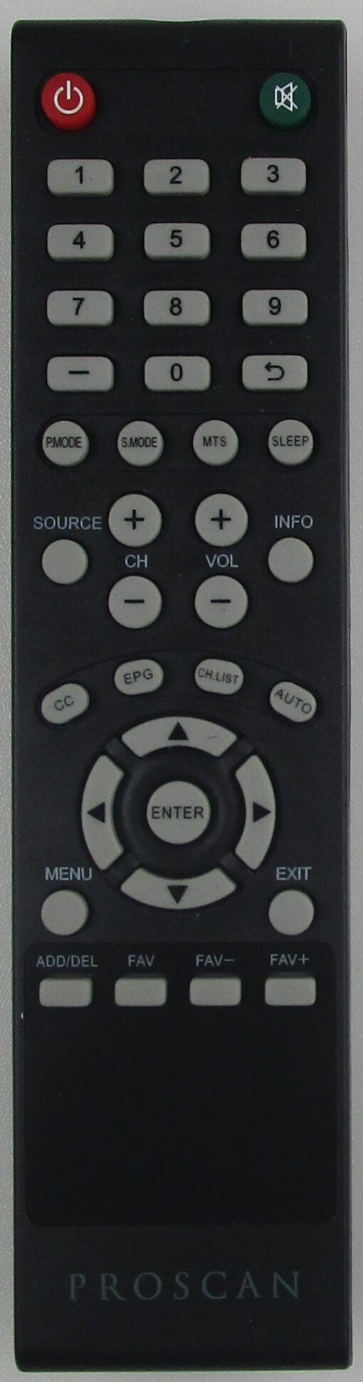 Proscan PLDED4935A-UHD TV Remote Control