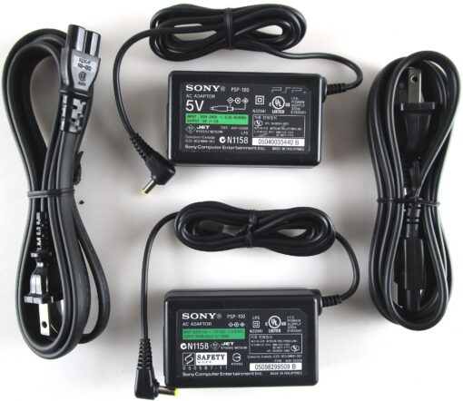 SONY 2X AC Power Adapter Supply SONY PSP-100 ADP-553SR Original With Cord