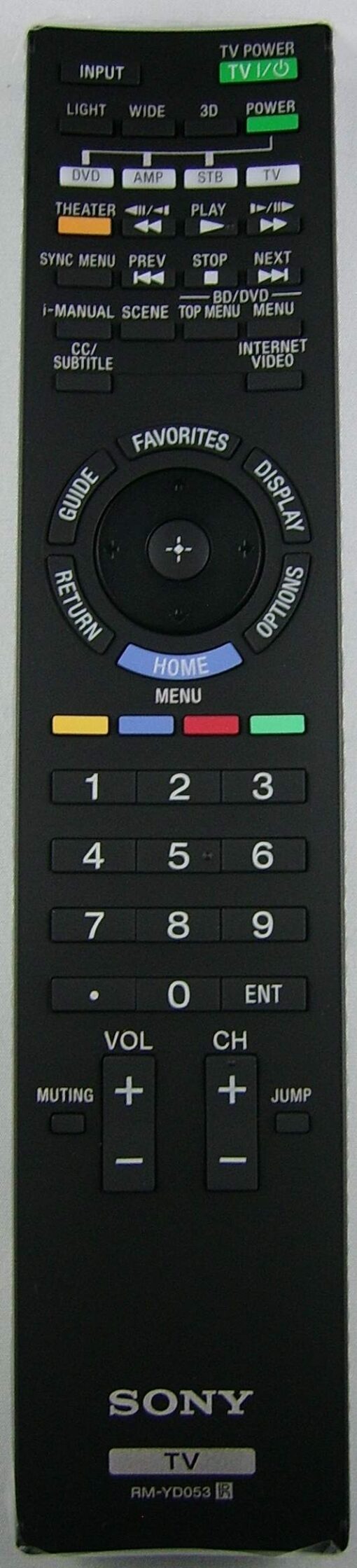 Sony RM-YD053 OEM TV Remote Control