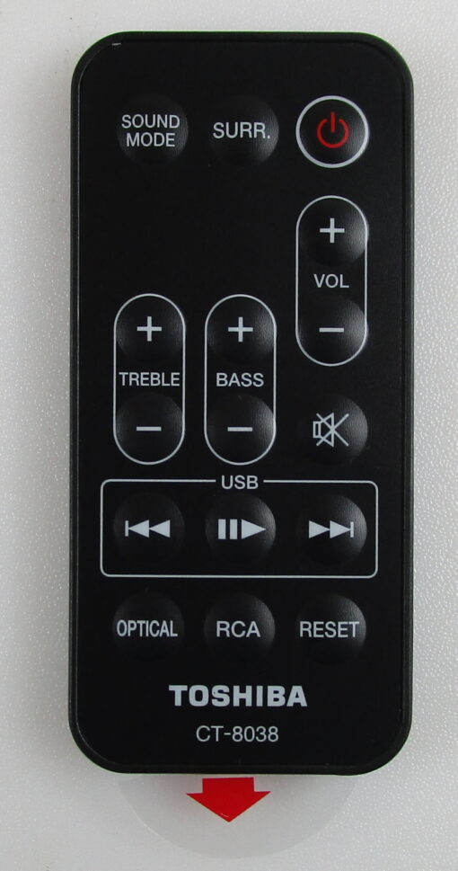 TOSHIBA 75038366 / CT-8038 / PK11V02010I REMOTE CONTROL - NEW