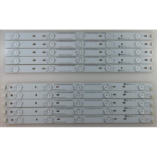 Toshiba 391L350UC Backlight LED Strips Complete Set - 10 Strips