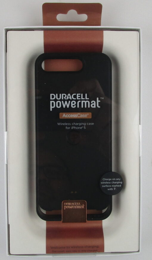 Duracell Powermat Wireless Charging Case For iPhone 5 Black - BRAND NEW