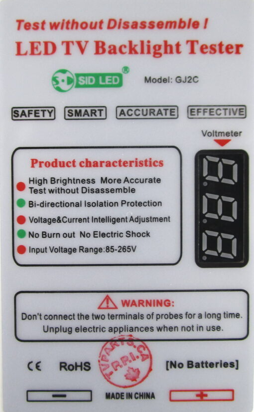 SID GJ2C LED TV Backlight Tester