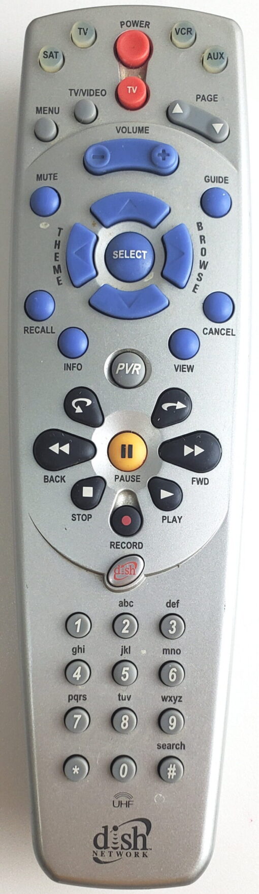 105880 Bell Original TV/Dish Platinum UHF Remote Control - New