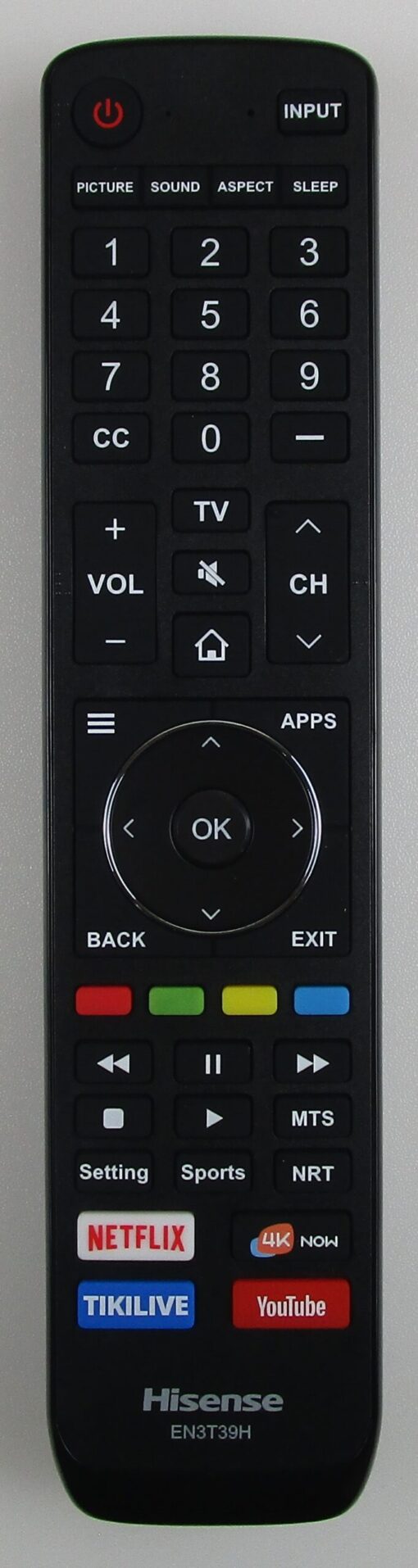 HISENSE EN3T39H Smart TV Remote Control