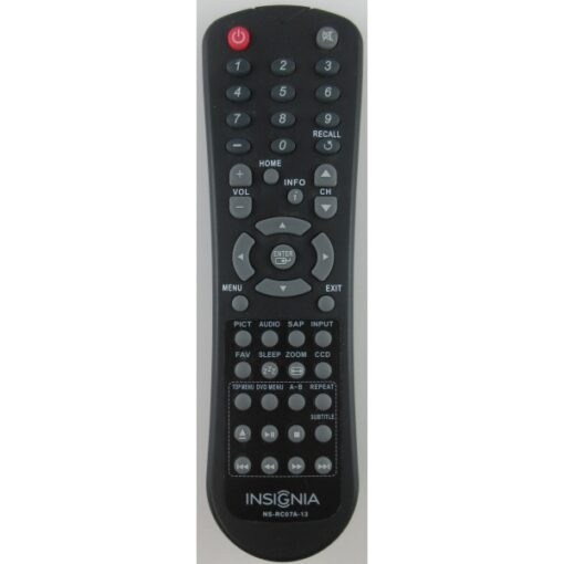 Insignia NS-RC07A-13 TV / DVD Remote Control