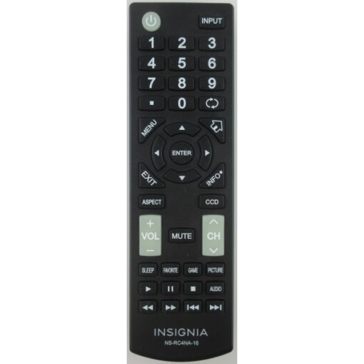 Insignia NS-RC4NA-16 Remote Control