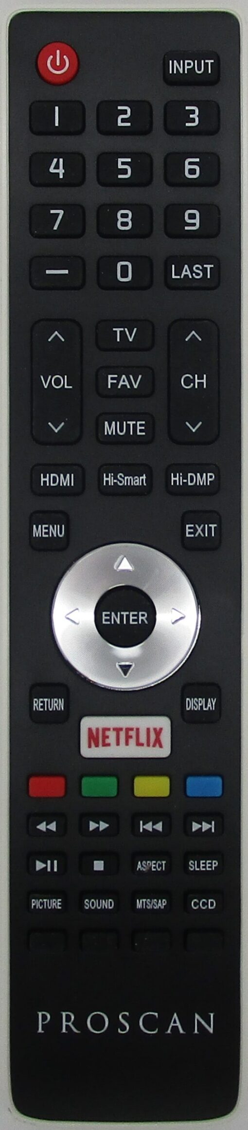 Proscan PLDED3279-SM | PLDED4079-SM Smart TV Remote Control