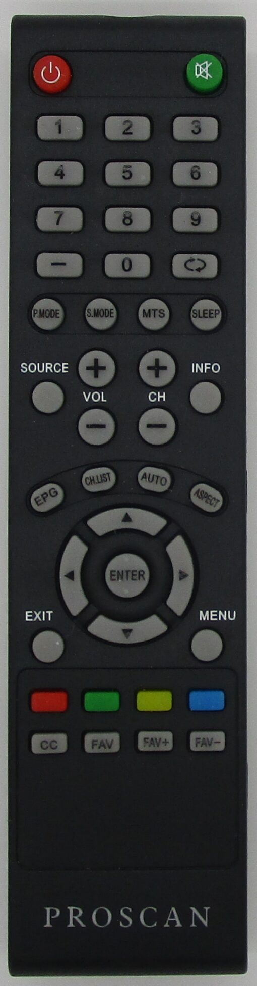 Proscan PLDED4017 TV Remote Control - NEW