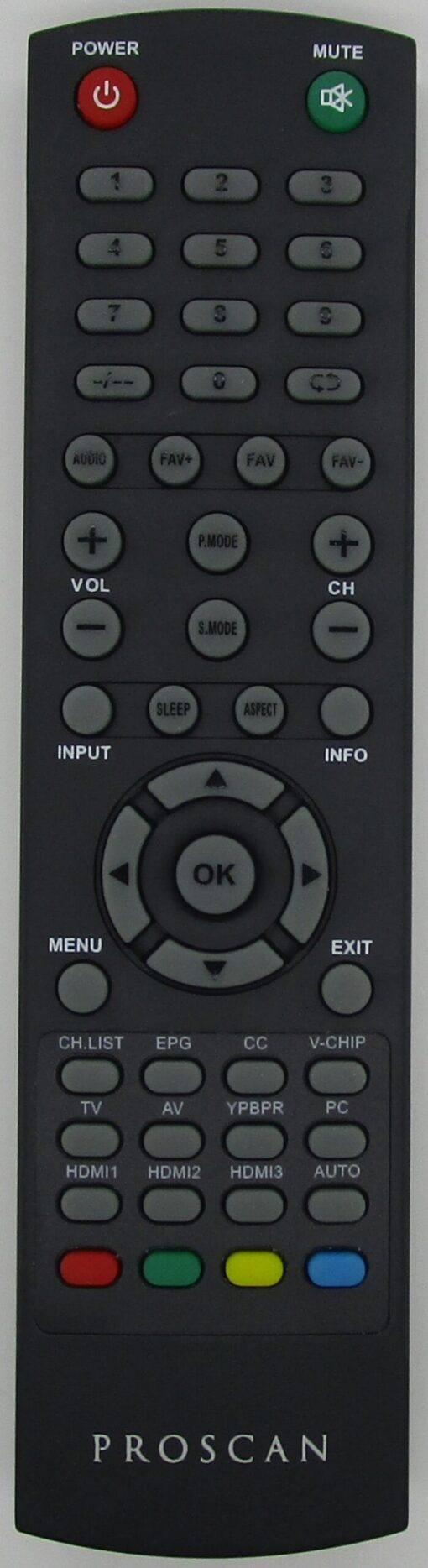 Proscan PLDED5069-C TV Remote Control - NEW