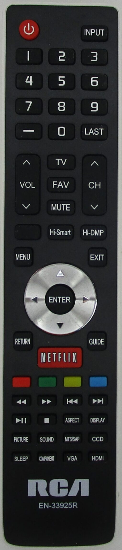 RCA EN-33925R Smart TV Remote Control