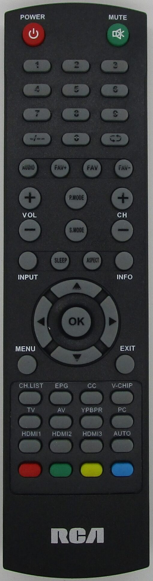 RCA RLDED4016A-H TV Remote Control - NEW