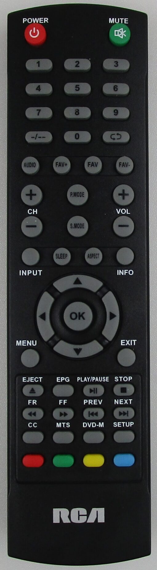 RCA RLDEDV4001-A-C TV Remote Control