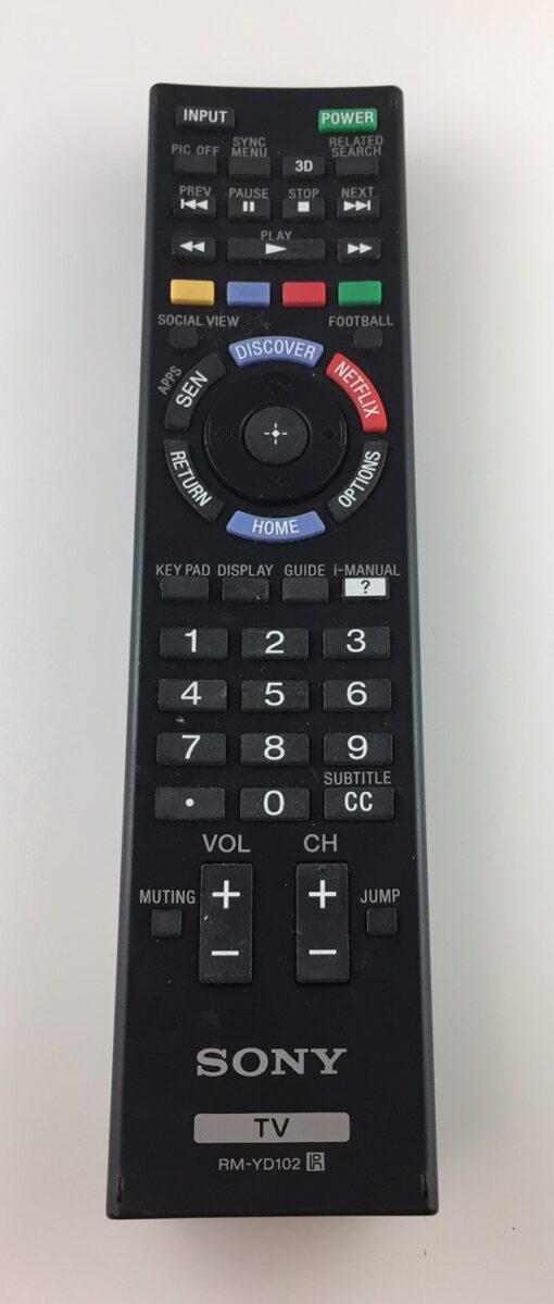 Sony RM-YD102 OEM Original 3D Smart TV Remote Control (MINOR SCRATCHES)