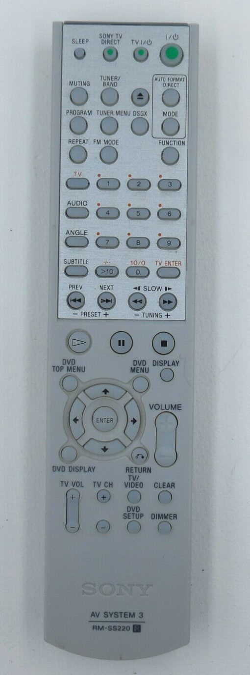 SONY RM-SS220 AV System 3 Original Remote Control-NEW