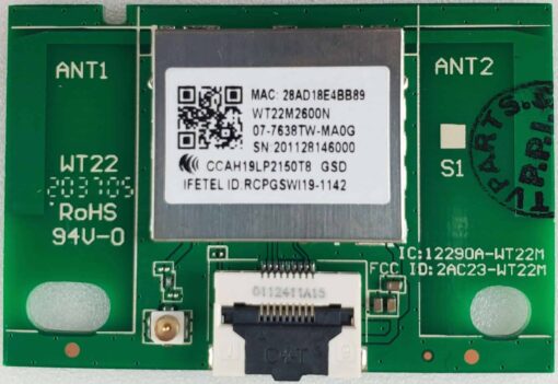 07-7638TW-MA0G TCL Wifi Wireless Internet Board