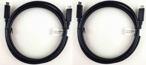 USB Type-C to USB Type-C 6-Foot Charger Cable (2 cables) - New